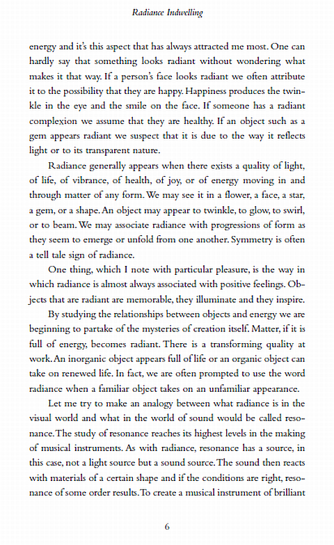 Radiance Indwelling Introduction Page 2